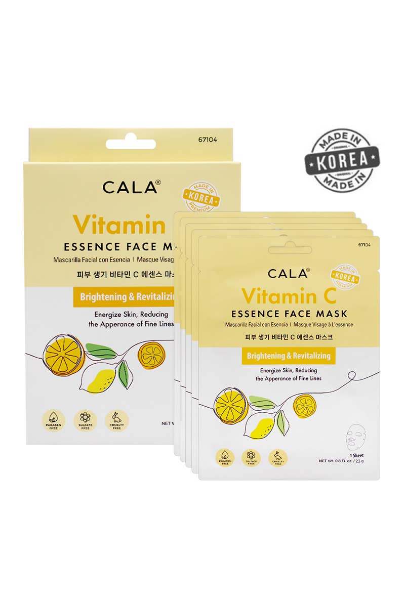 CALA Vitamin C Essence Face Mask Set (5 Sheets)