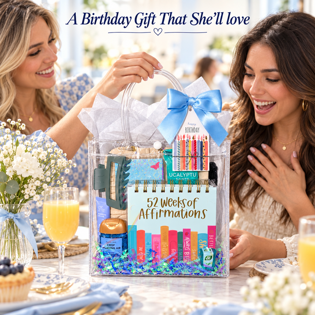 Birthday Gift Bag with Affirmation Calendar