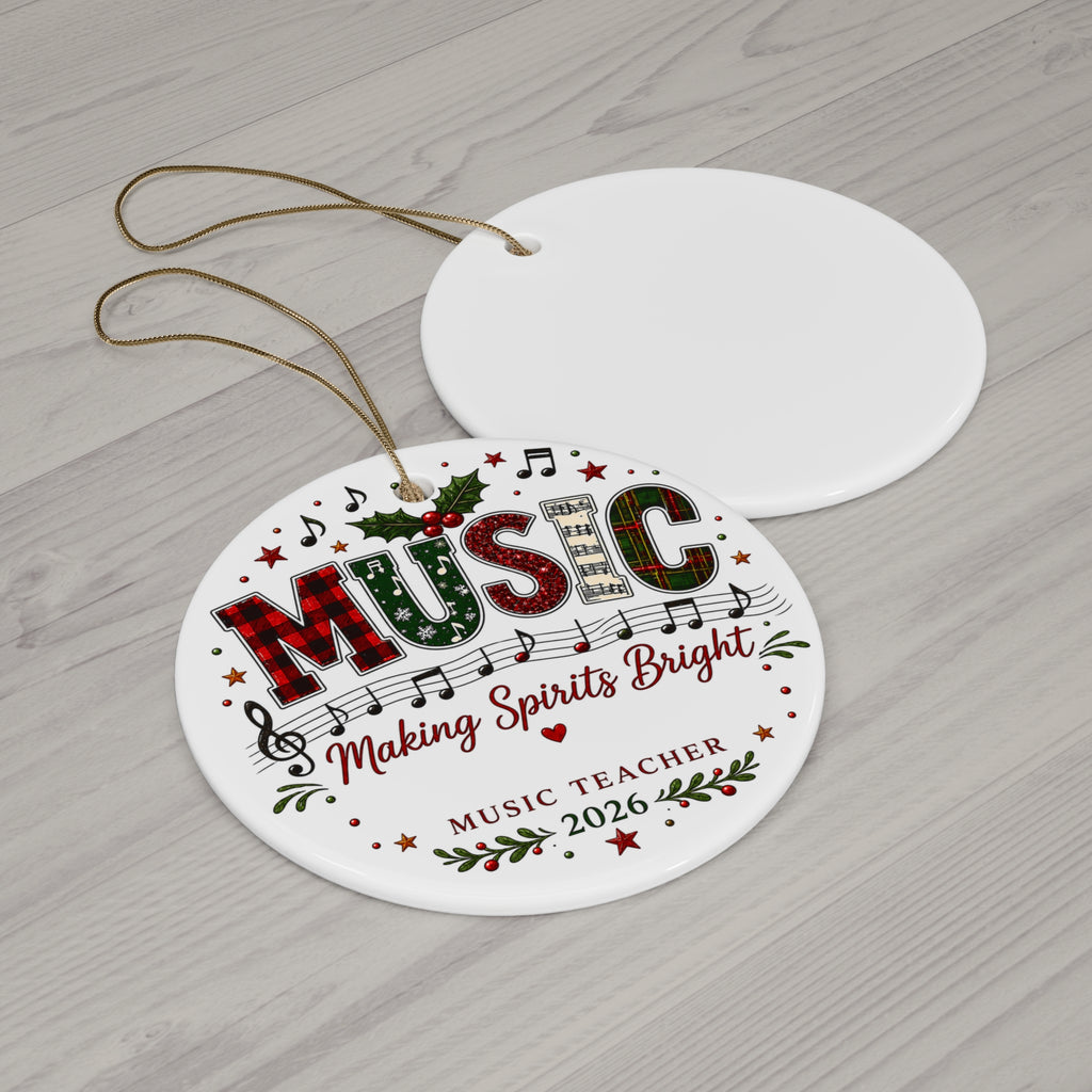 Personalized Music Teacher Christmas Ornament | Music Teacher Gift