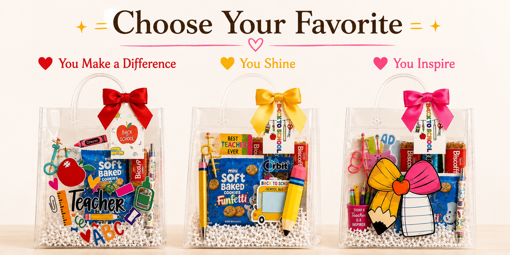 Teacher Gift Bags | Teacher Appreciation & Back to School Gifts