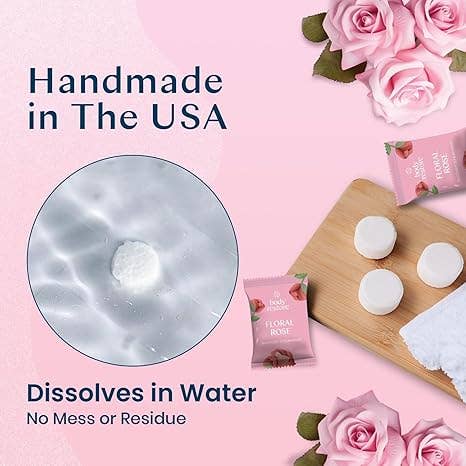 Luxury Rose Shower Steamers - 6pk Floral Bridal & Spa Gift