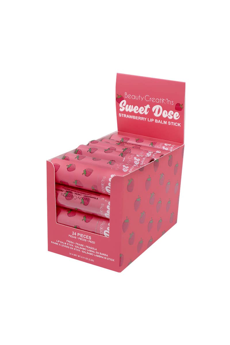 Beauty Creations SDLB-SD Strawberry Sweet Dose Lip Balm -24