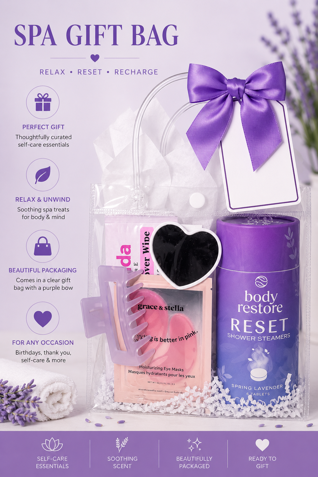 Spa Gift Bag | Self-Care Gift Set | Choose Your Scent