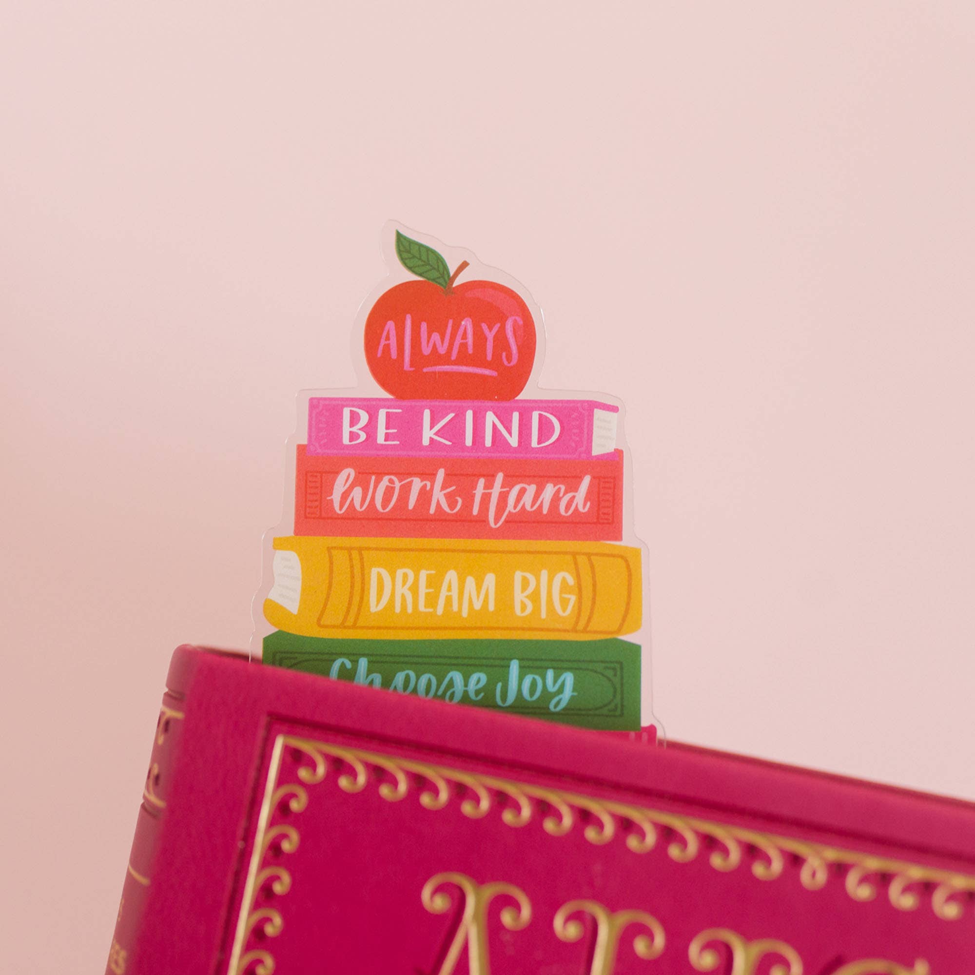 Affirmations Book Stack Transparent Bookmark