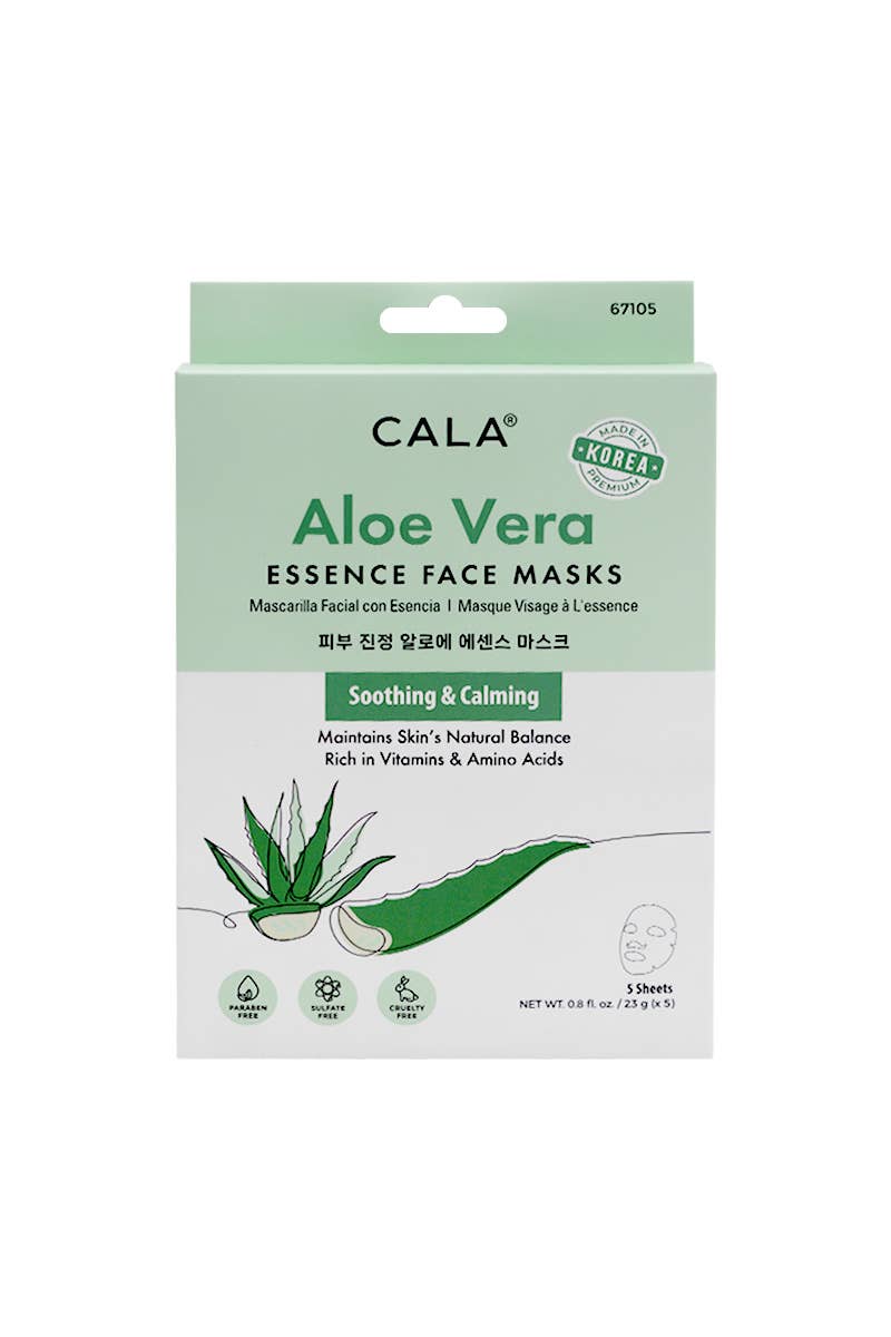 CALA Aloe Vera Essence Face Mask Set (5 Sheets)