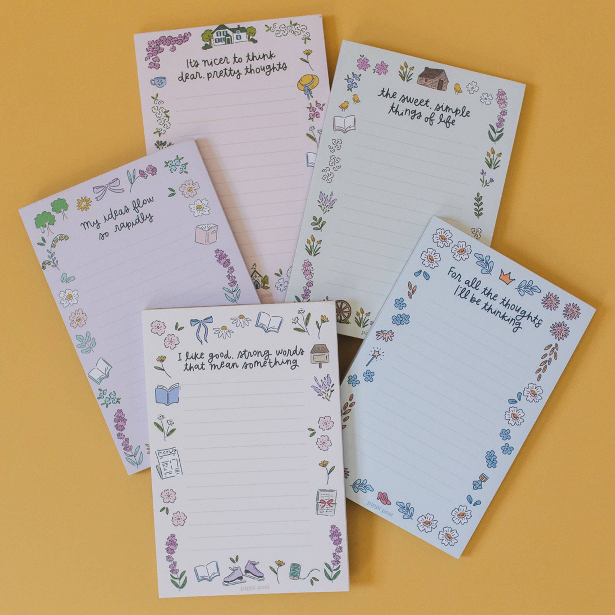 Ideas Flow Rapidly Pride & Prejudice 4x6 Notepad