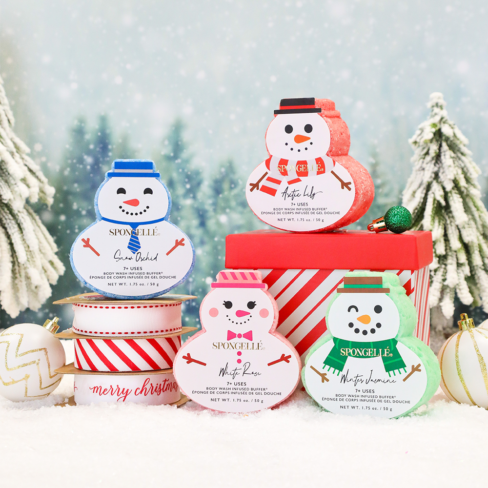Spongellé Snowman Holiday Buffer
