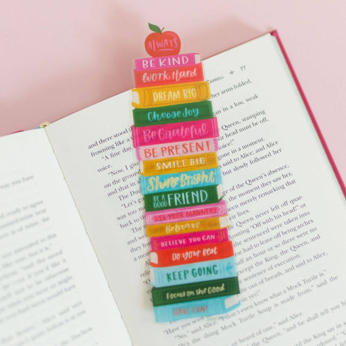 Affirmations Book Stack Transparent Bookmark