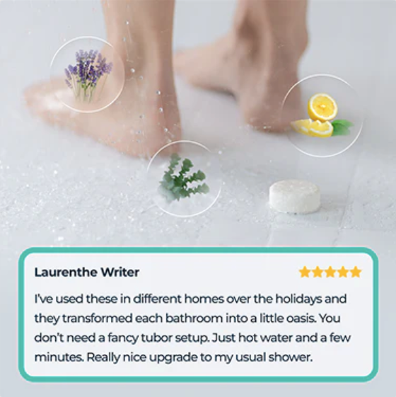 Lavender Shower Steamers - 6pk Sleep, Relaxation Spa Gift