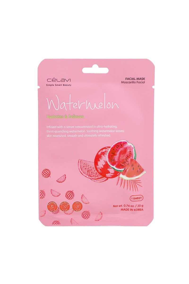 Celavi Watermelon Facial Mask Hydrating