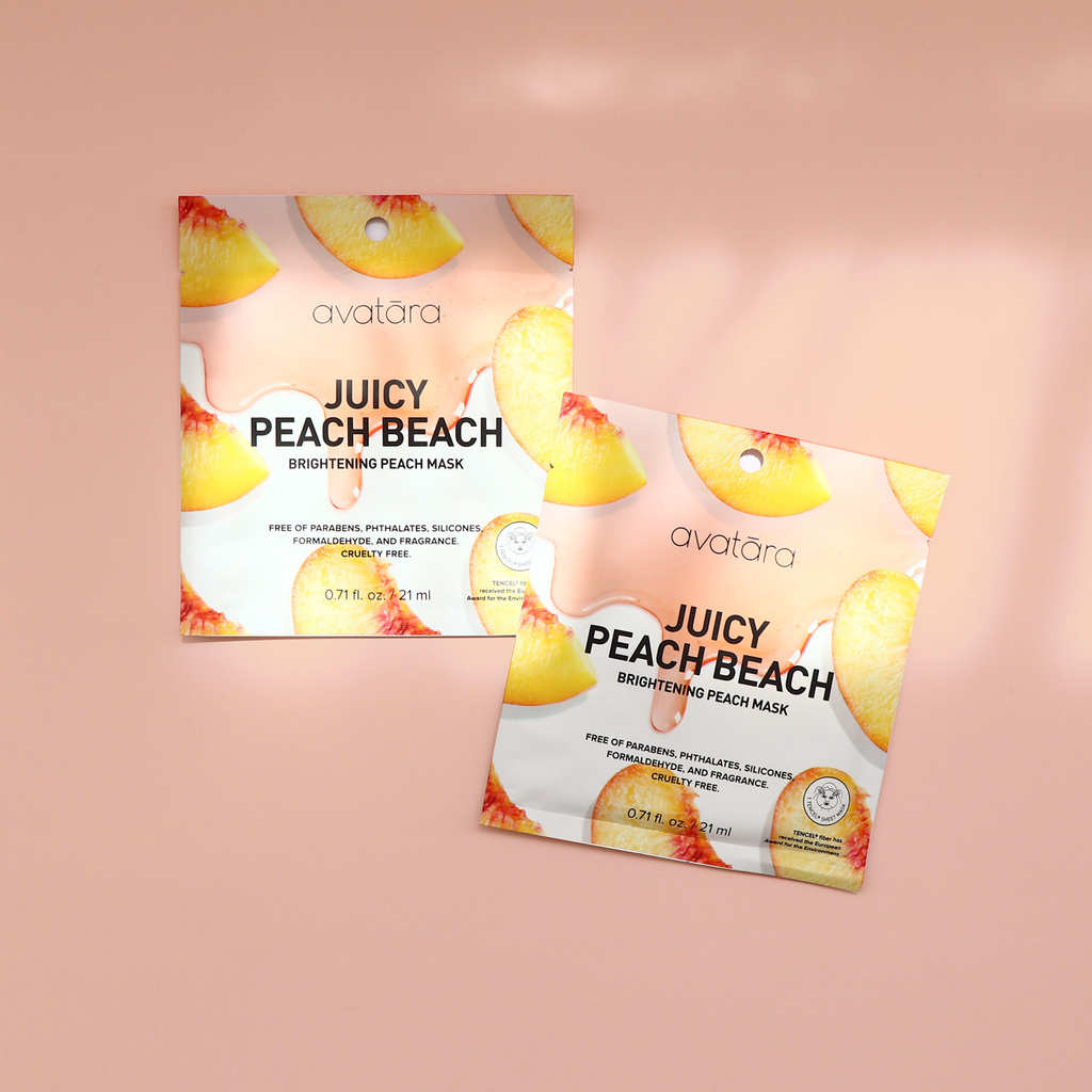 Juicy Peach Beach Brightening Peach Sheet Mask - 5 Pack