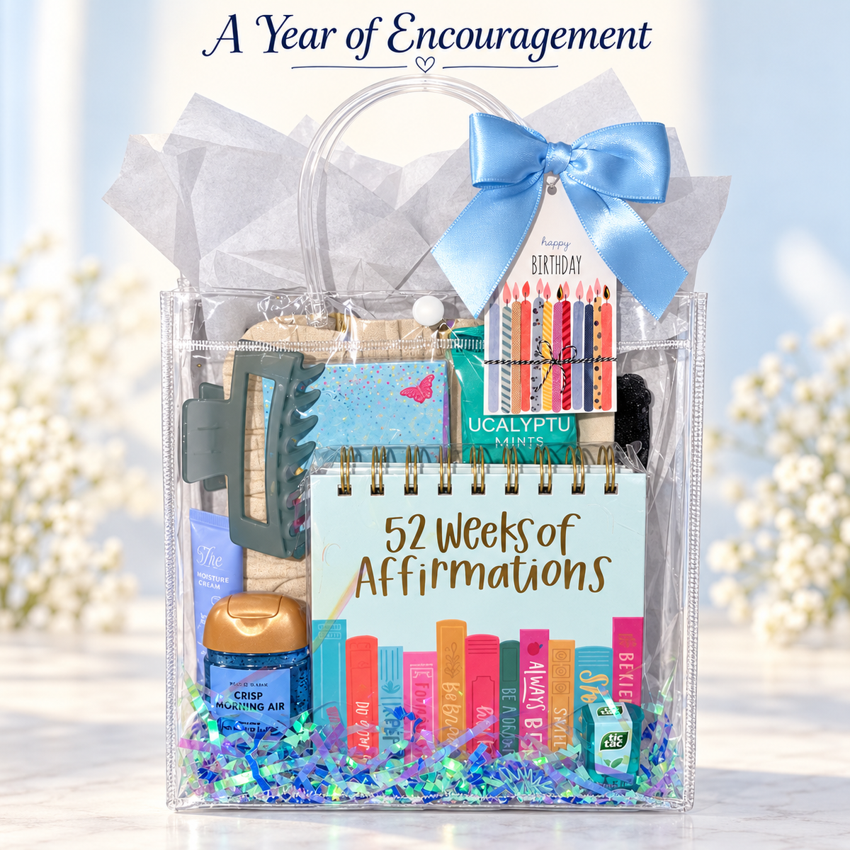 Birthday Gift Bag with Affirmation Calendar