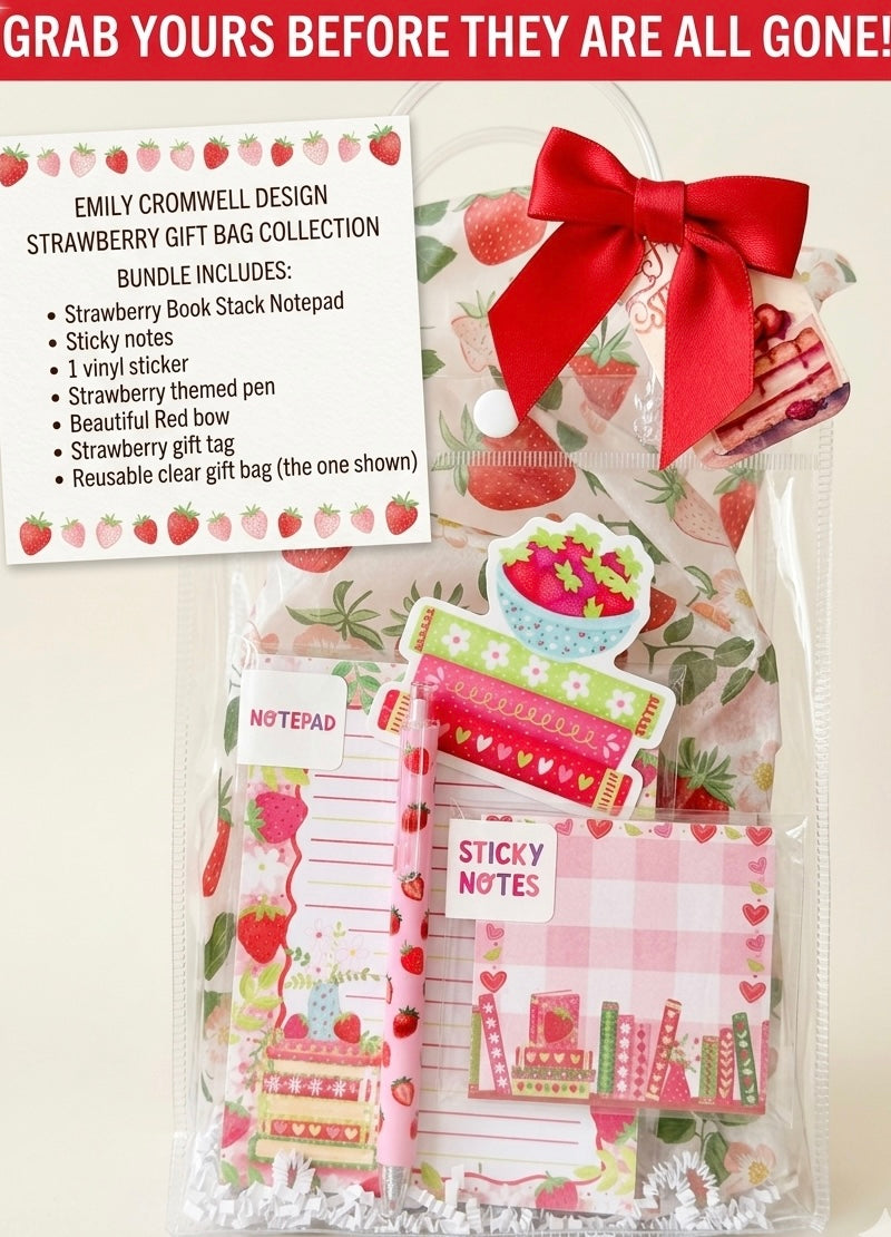 The Strawberry Collection | Stationery Gift Set featuring Emily Cromwell Design