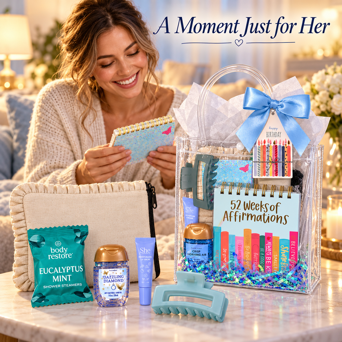 Birthday Gift Bag with Affirmation Calendar