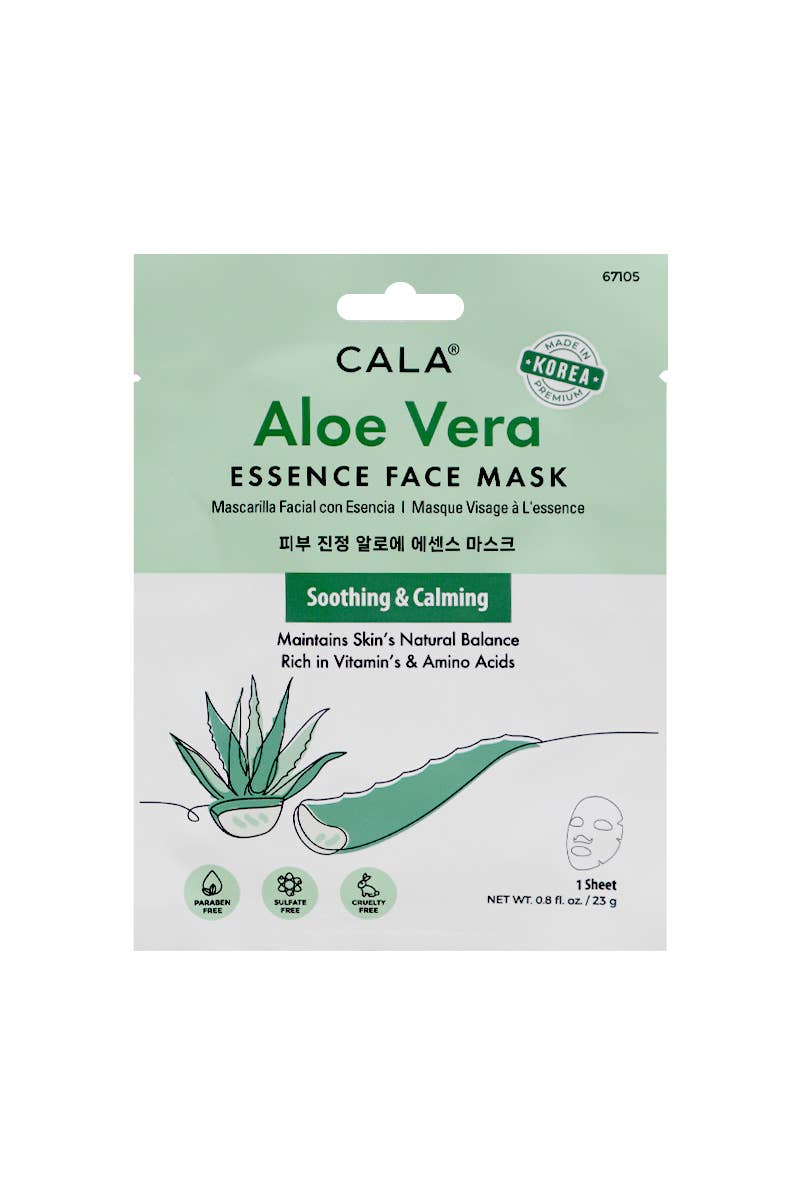 CALA Aloe Vera Essence Face Mask Set (5 Sheets)