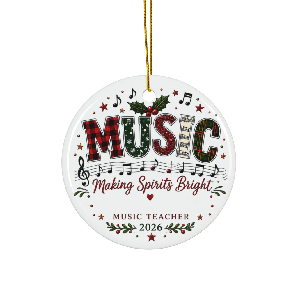 Personalized Music Teacher Christmas Ornament | Music Teacher Gift