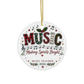 Personalized Music Teacher Christmas Ornament | Music Teacher Gift
