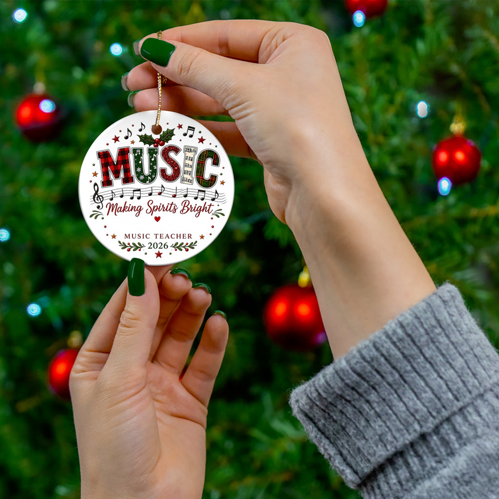 Personalized Music Teacher Christmas Ornament | Music Teacher Gift