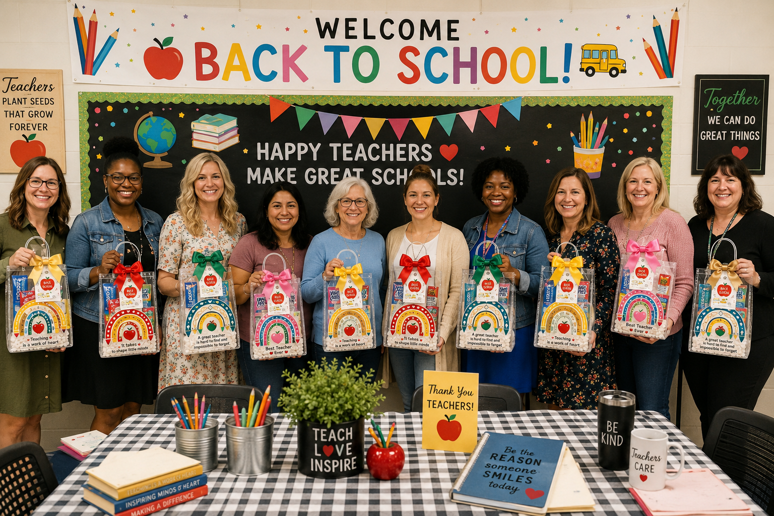 Teacher Mini Gift Bags, Bulk Teacher Gifts, Back to School Gifts, Staff Appreciation, Classroom Welcome, Meet the Teacher First Year Teacher