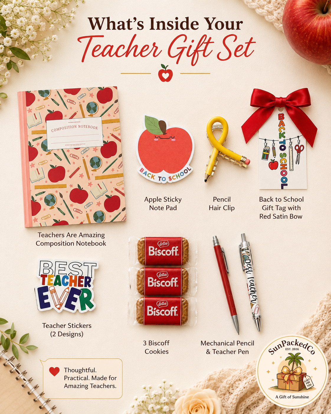 Apple for the Teacher Gift Set