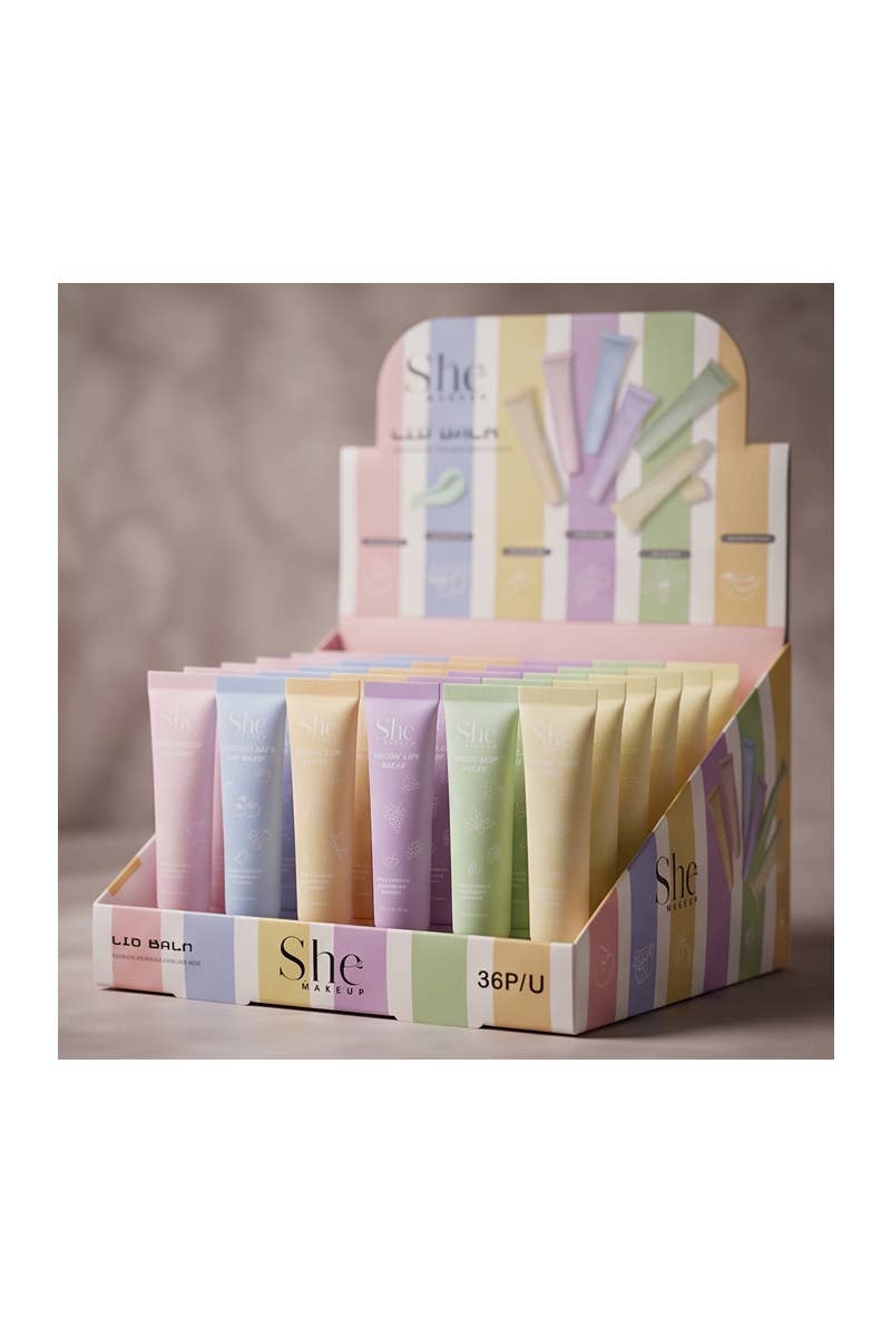 SHE LG14 Fruit-flavored Lip Balm - 36 pcs