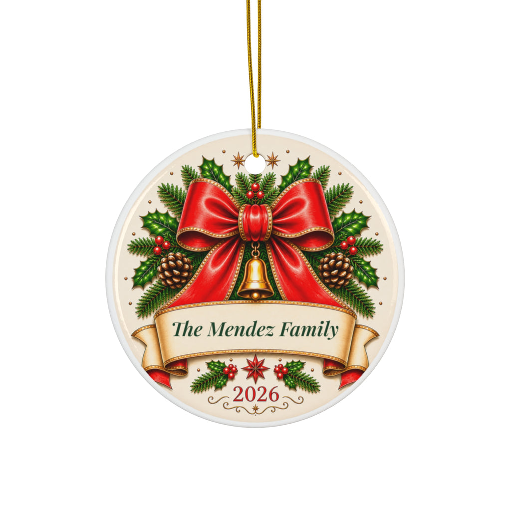 Personalized Family Christmas Ornament | Custom Family Name Keepsake