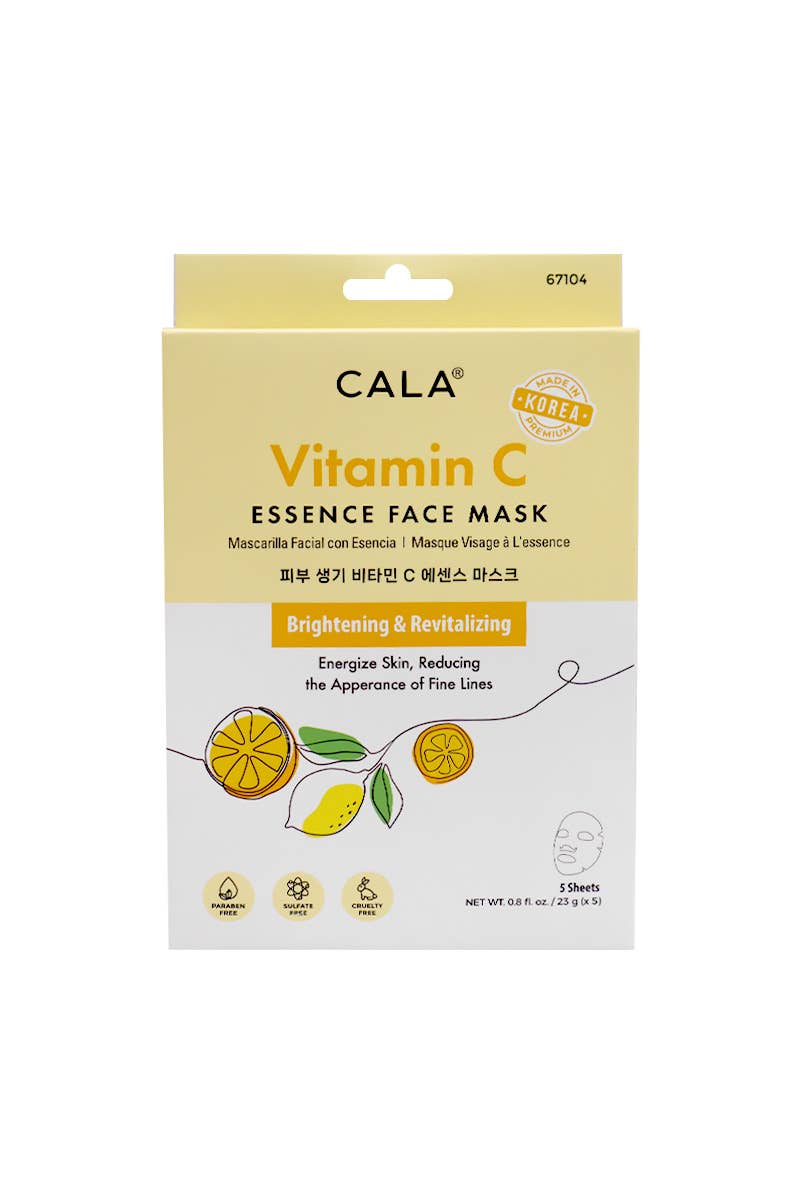 CALA Vitamin C Essence Face Mask Set (5 Sheets)