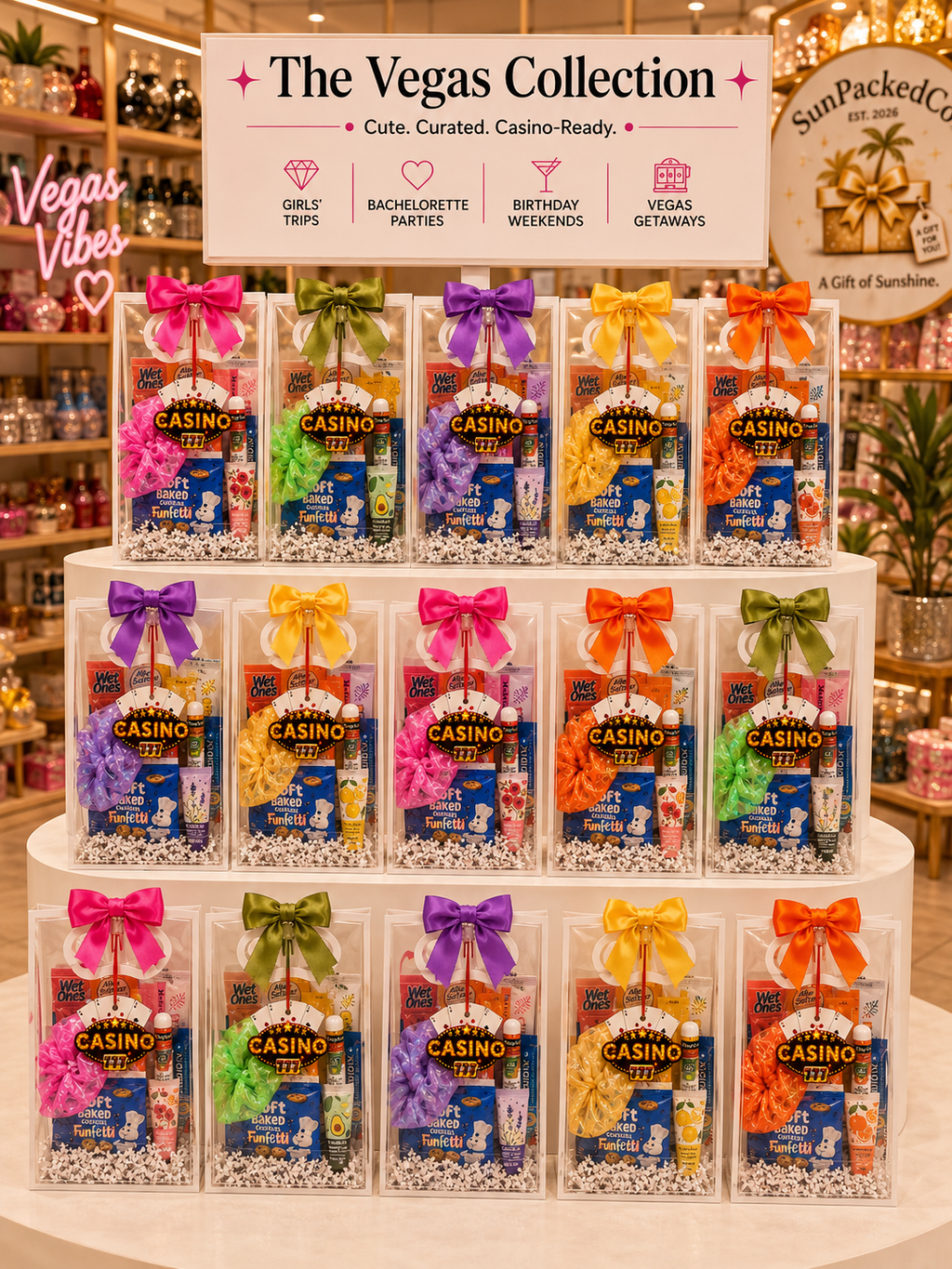 Vegas Bachelorette Survival Kit | Hangover Recovery Goodie Bags (Casino Theme)