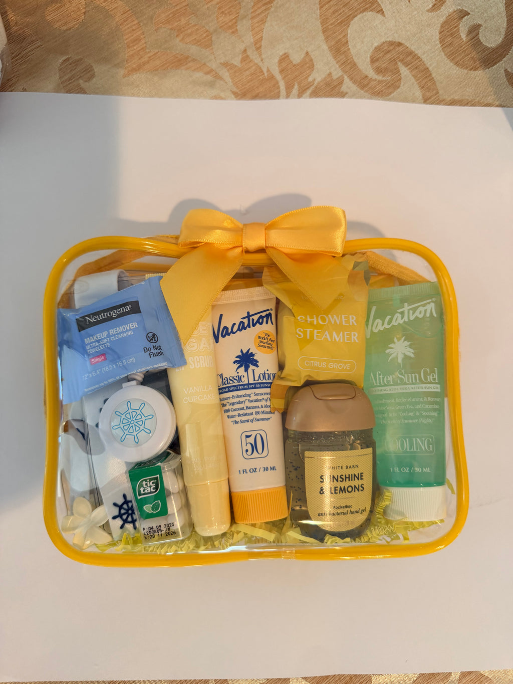Yellow Cruise Gift Bag, Sunshine Cruise Collection, Cruise Essentials, Bon Voyage Gift, Vacation Gift, Travel Gift, Vacation Brand