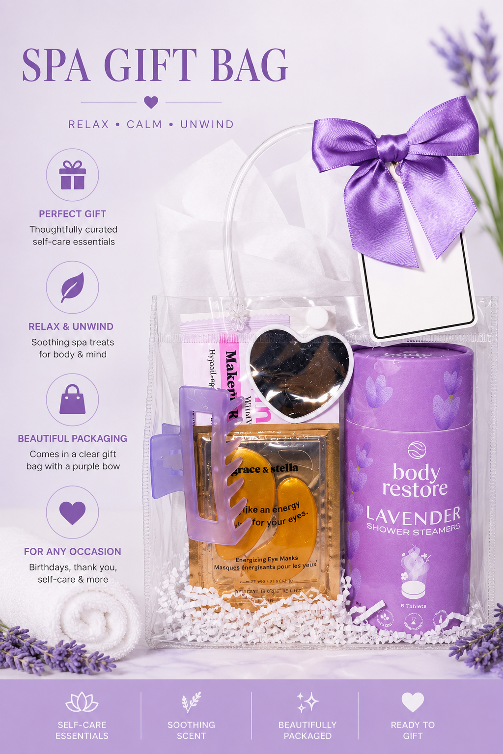 Spa Gift Bag | Self-Care Gift Set | Choose Your Scent