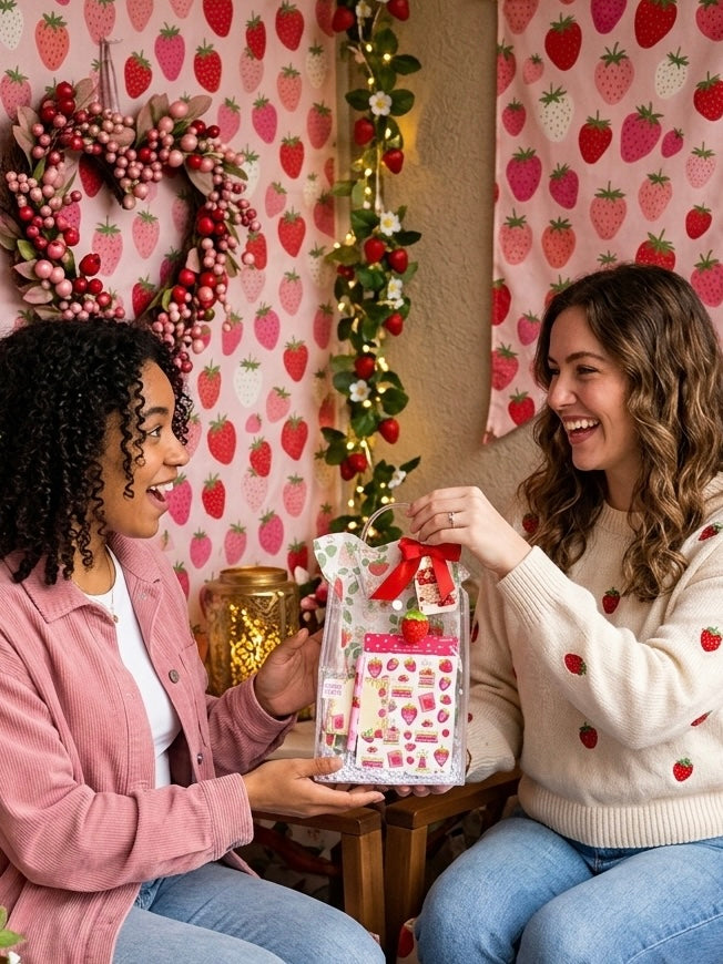 Strawberry Dreams Stationery Gift Set | Featuring Emily Cromwell Design Collection