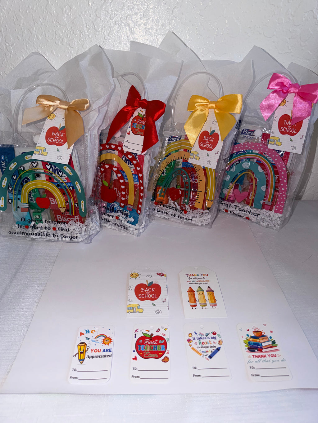 Teacher Mini Gift Bags, Bulk Teacher Gifts, Back to School Gifts, Staff Appreciation, Classroom Welcome, Meet the Teacher First Year Teacher