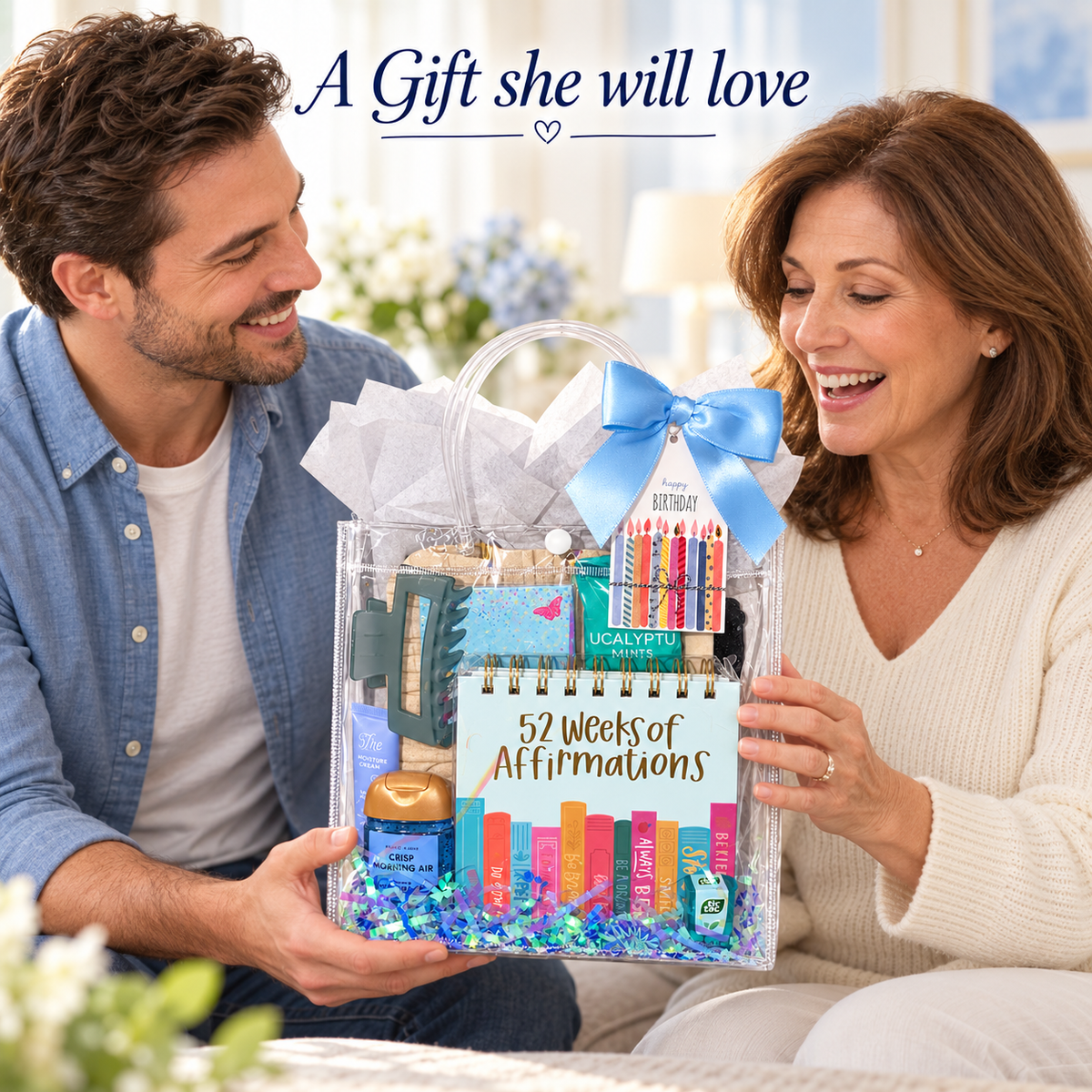 Birthday Gift Bag with Affirmation Calendar