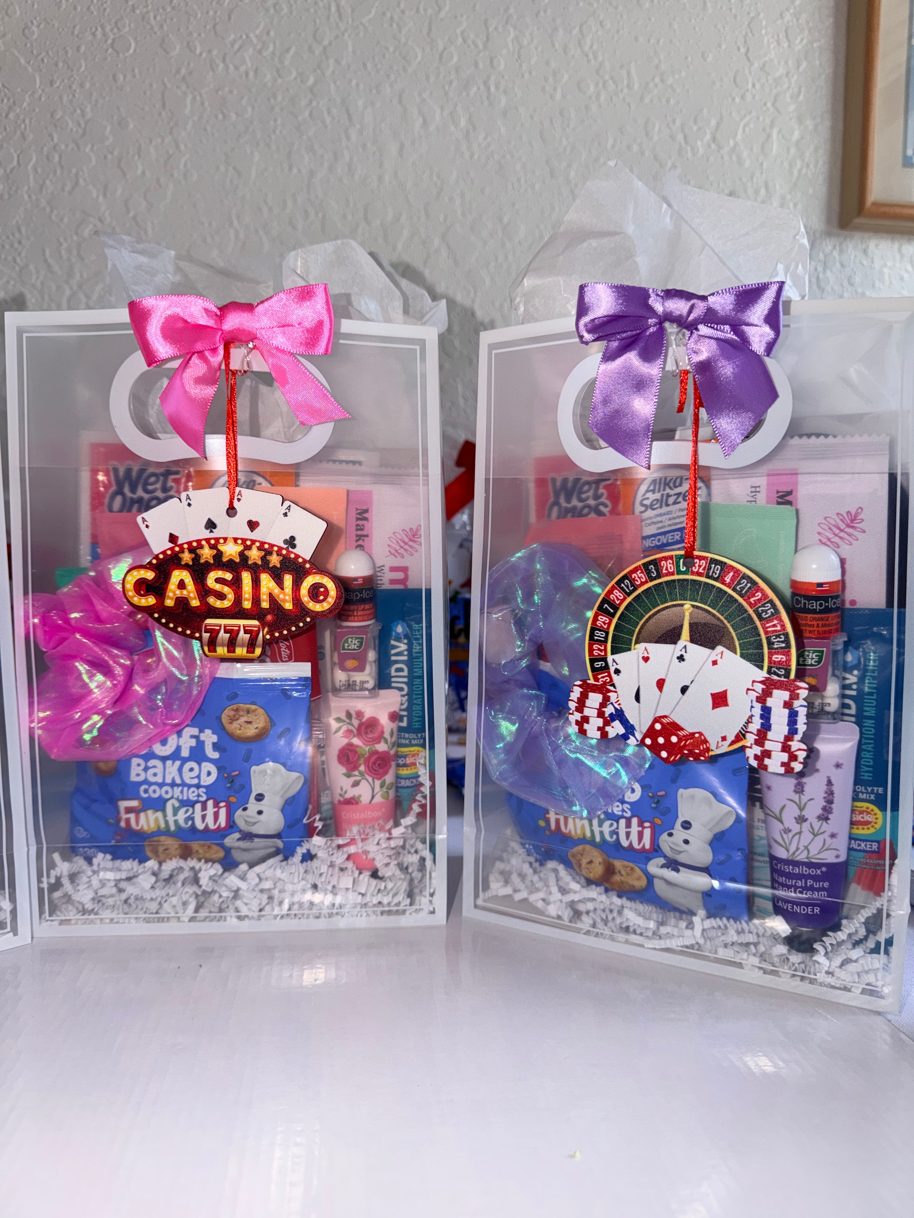 Vegas Bachelorette Survival Kit | Hangover Recovery Goodie Bags (Casino Theme)
