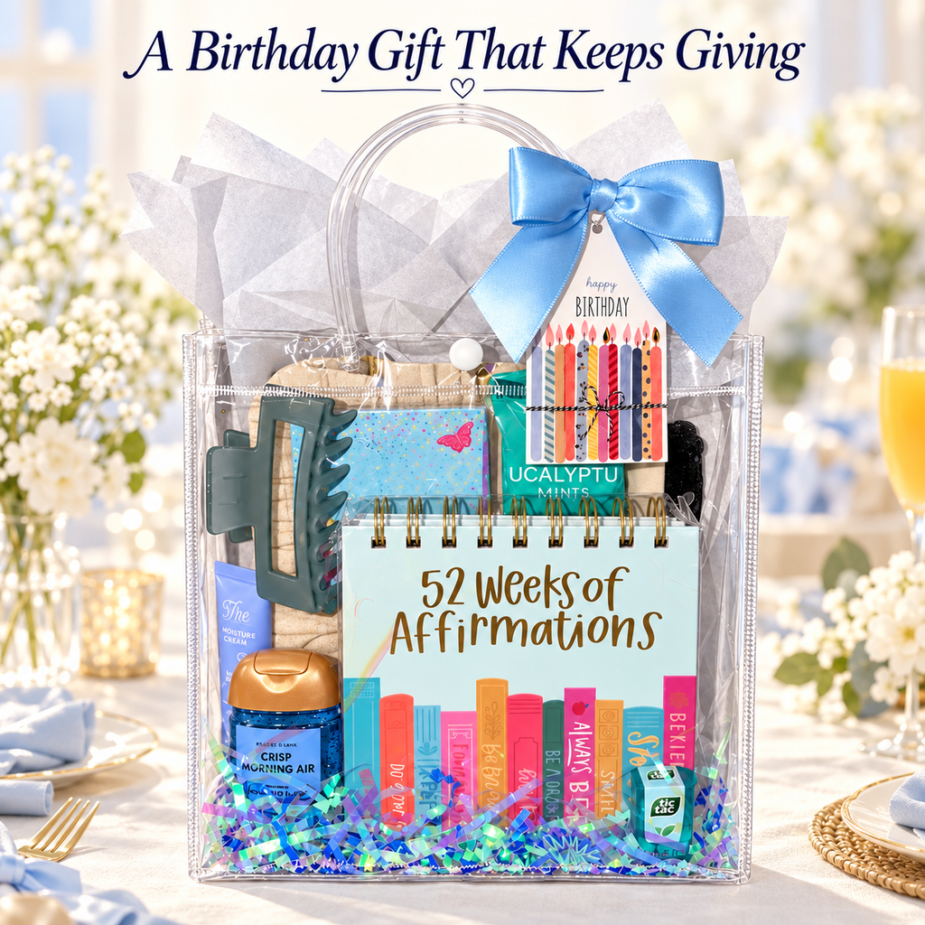 Birthday Gift Bag with Affirmation Calendar