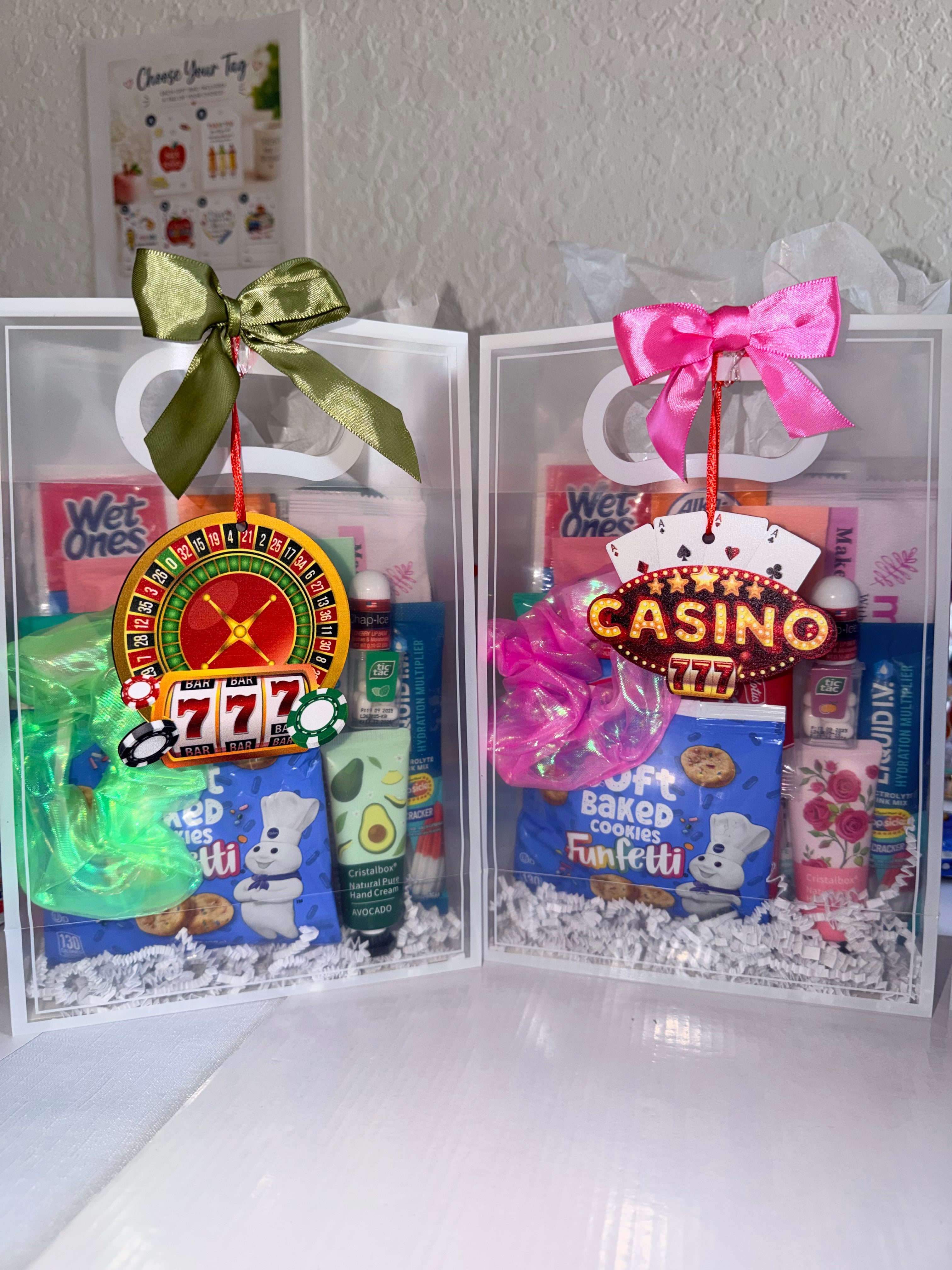 Vegas Bachelorette Survival Kit | Hangover Recovery Goodie Bags (Casino Theme)