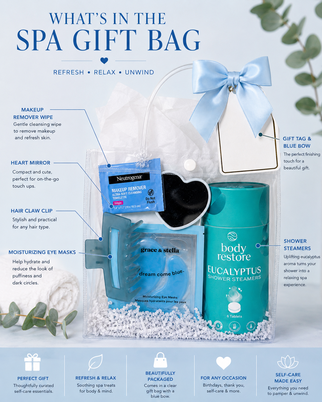 Spa Gift Bag | Self-Care Gift Set | Choose Your Scent