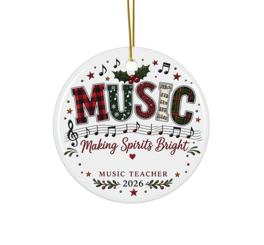 Personalized Music Teacher Christmas Ornament | Music Teacher Gift