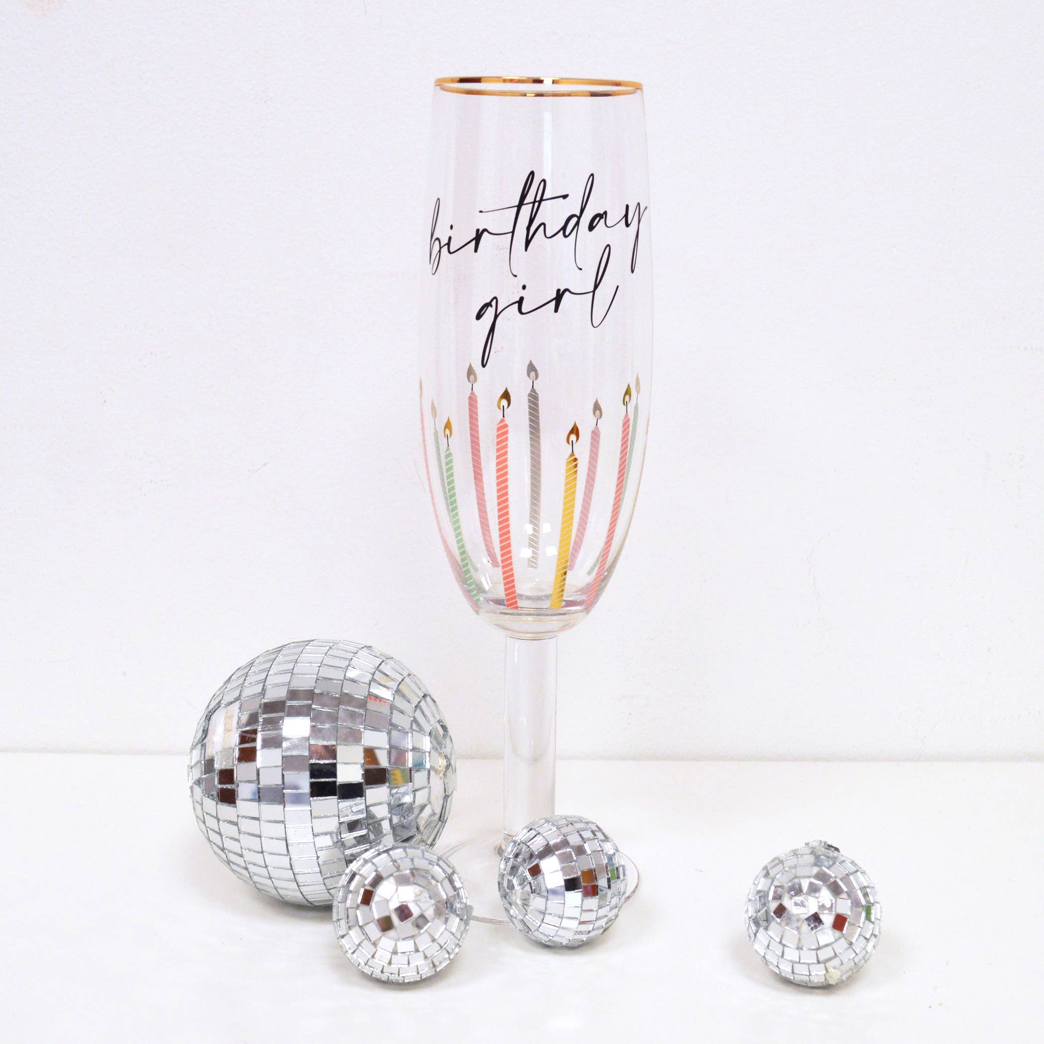 Champagne Glass, Oversized Birthday Girl, 30 Oz