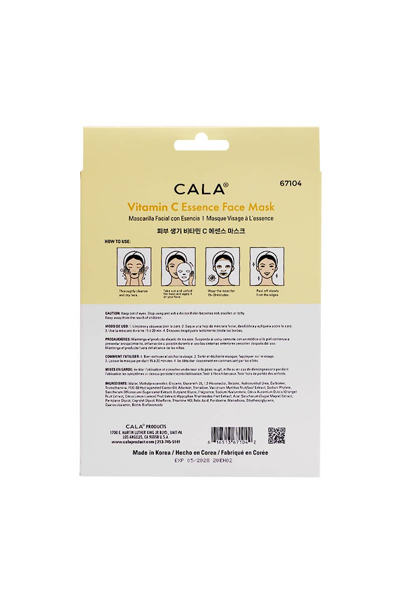 CALA Vitamin C Essence Face Mask Set (5 Sheets)