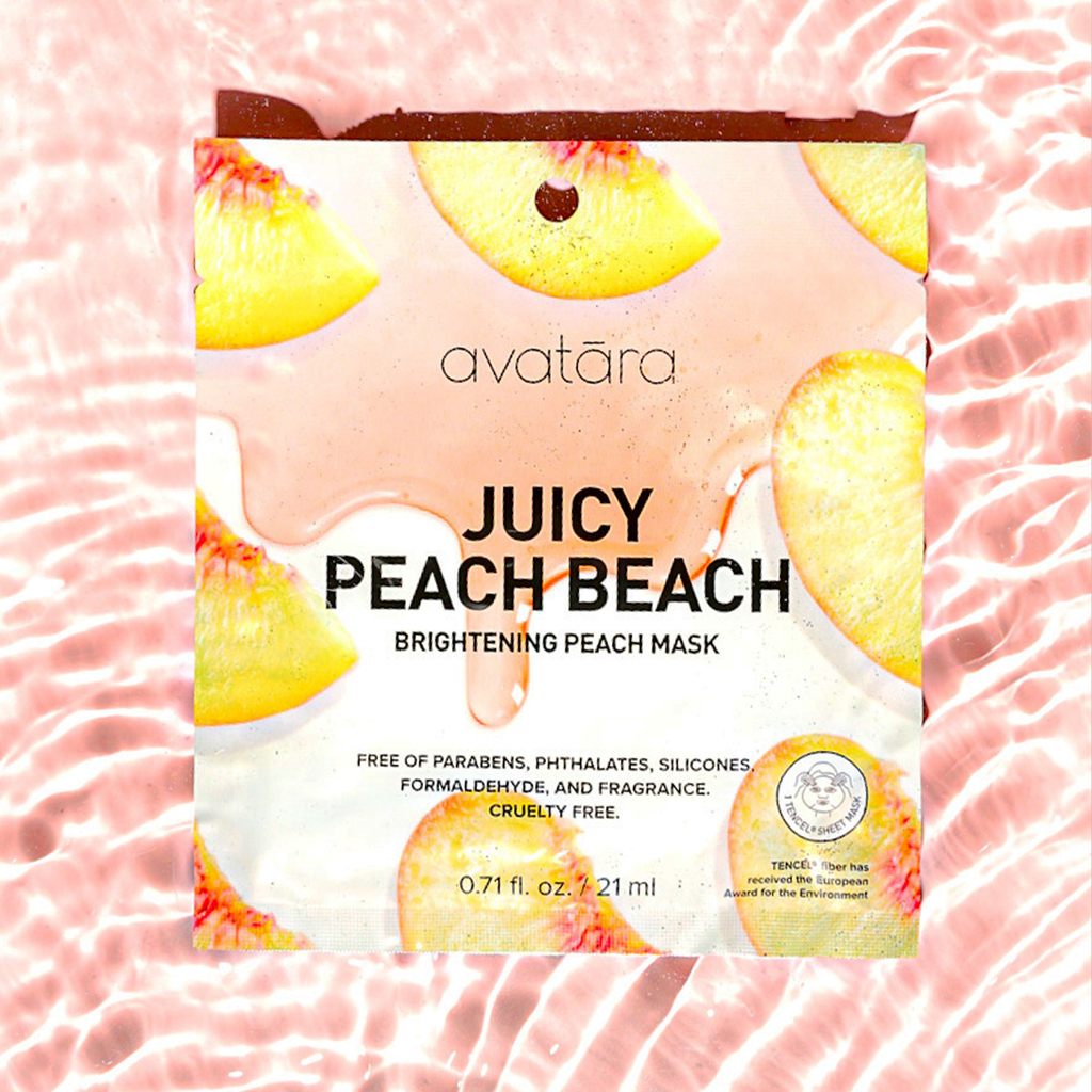 Juicy Peach Beach Brightening Peach Sheet Mask - 5 Pack