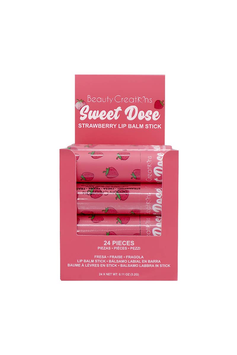 Beauty Creations SDLB-SD Strawberry Sweet Dose Lip Balm -24