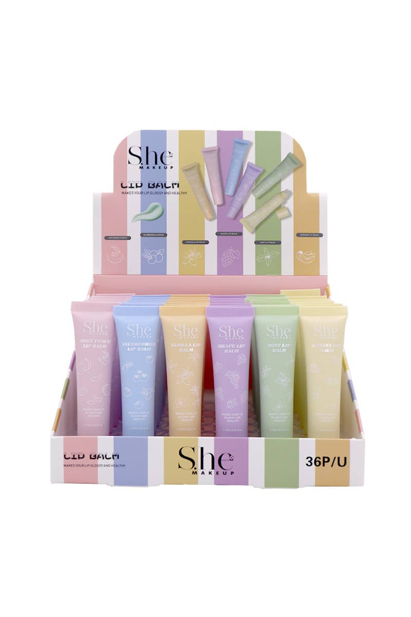 SHE LG14 Fruit-flavored Lip Balm - 36 pcs