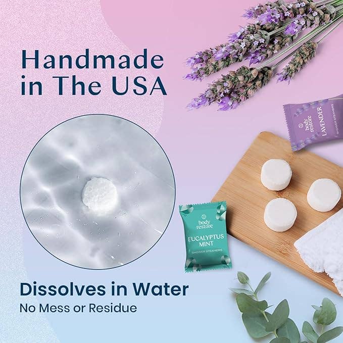 Reset Variety Shower Steamers 6pk Aromatherapy Botanical Set