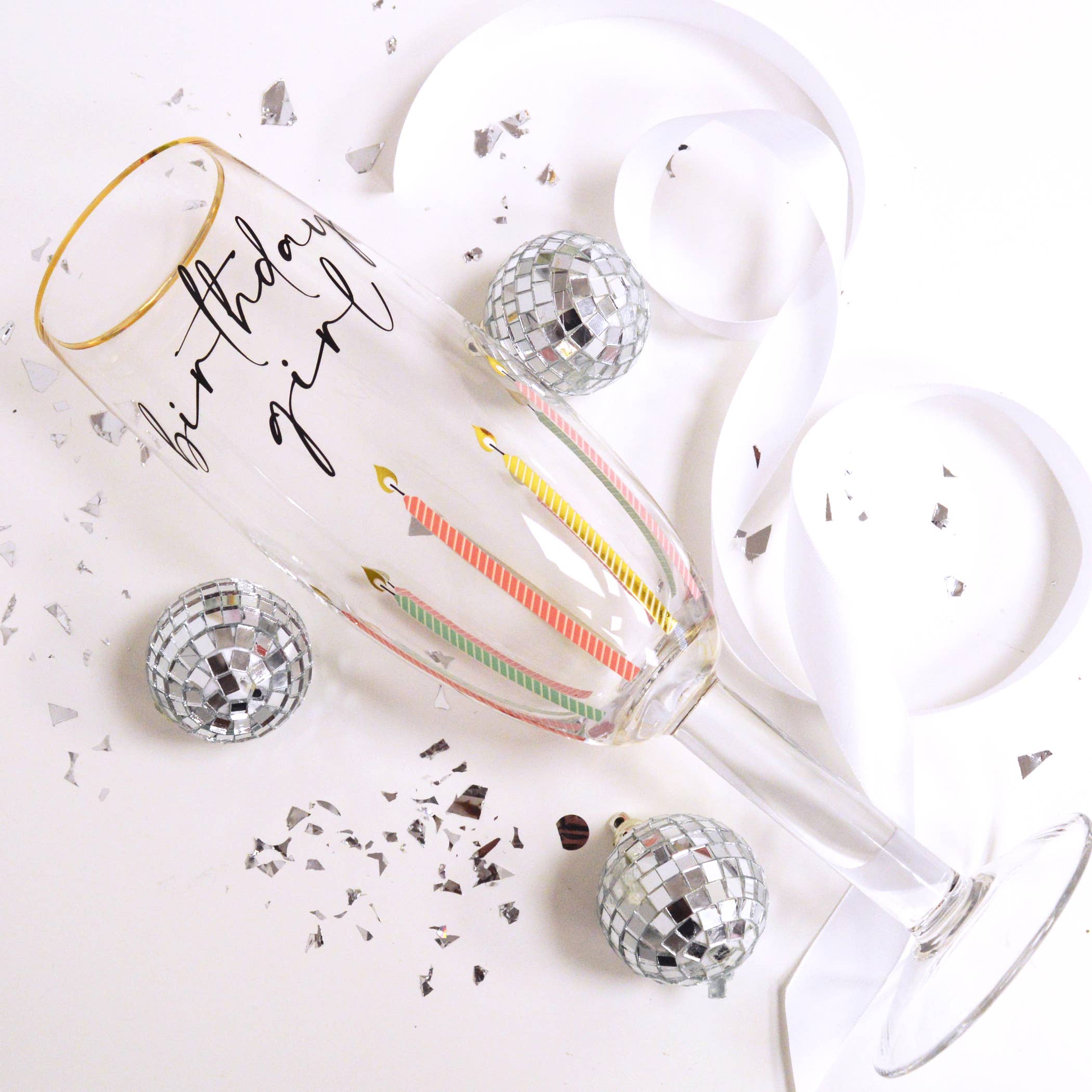 Champagne Glass, Oversized Birthday Girl, 30 Oz