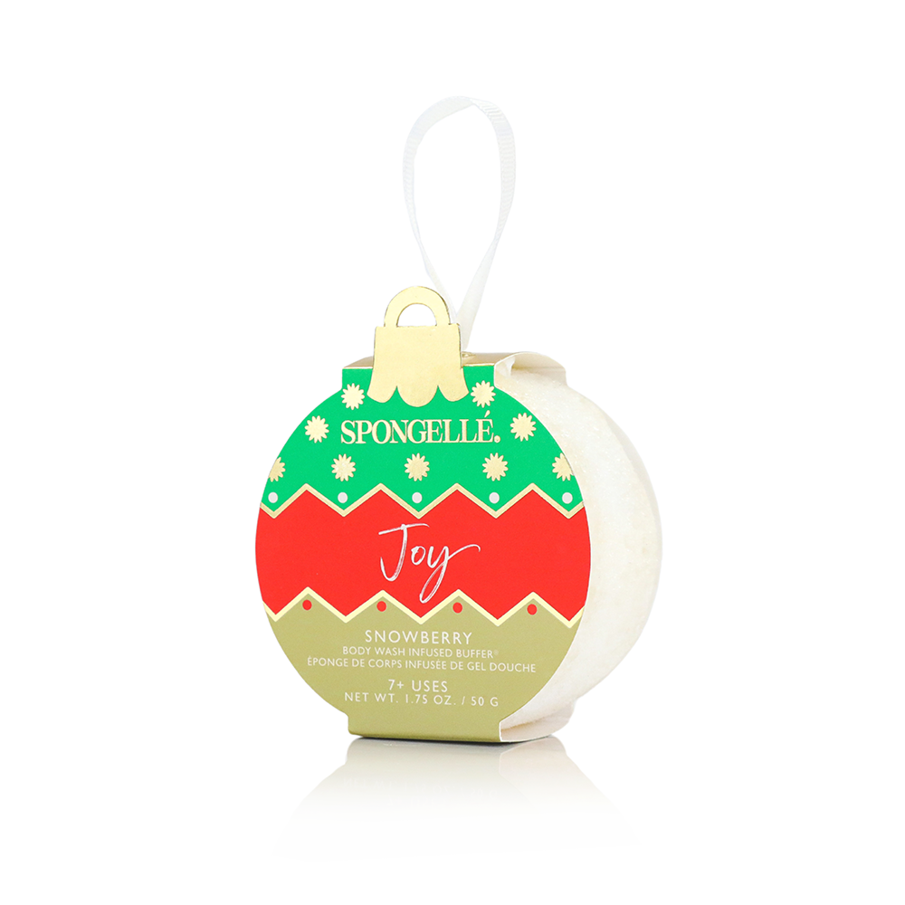 Spongellé Joy Snowberry Holiday Ornament Buffer
