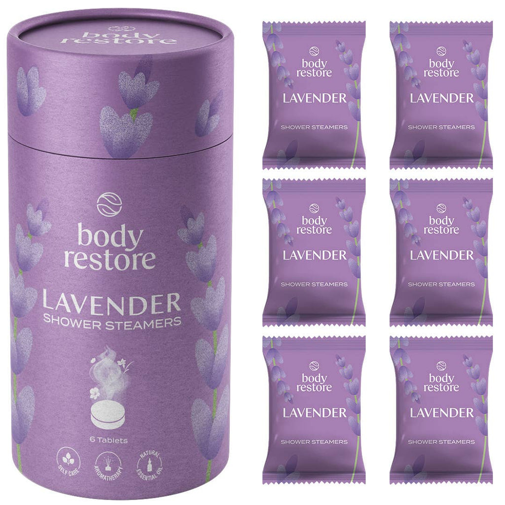 Lavender Shower Steamers - 6pk Sleep, Relaxation Spa Gift