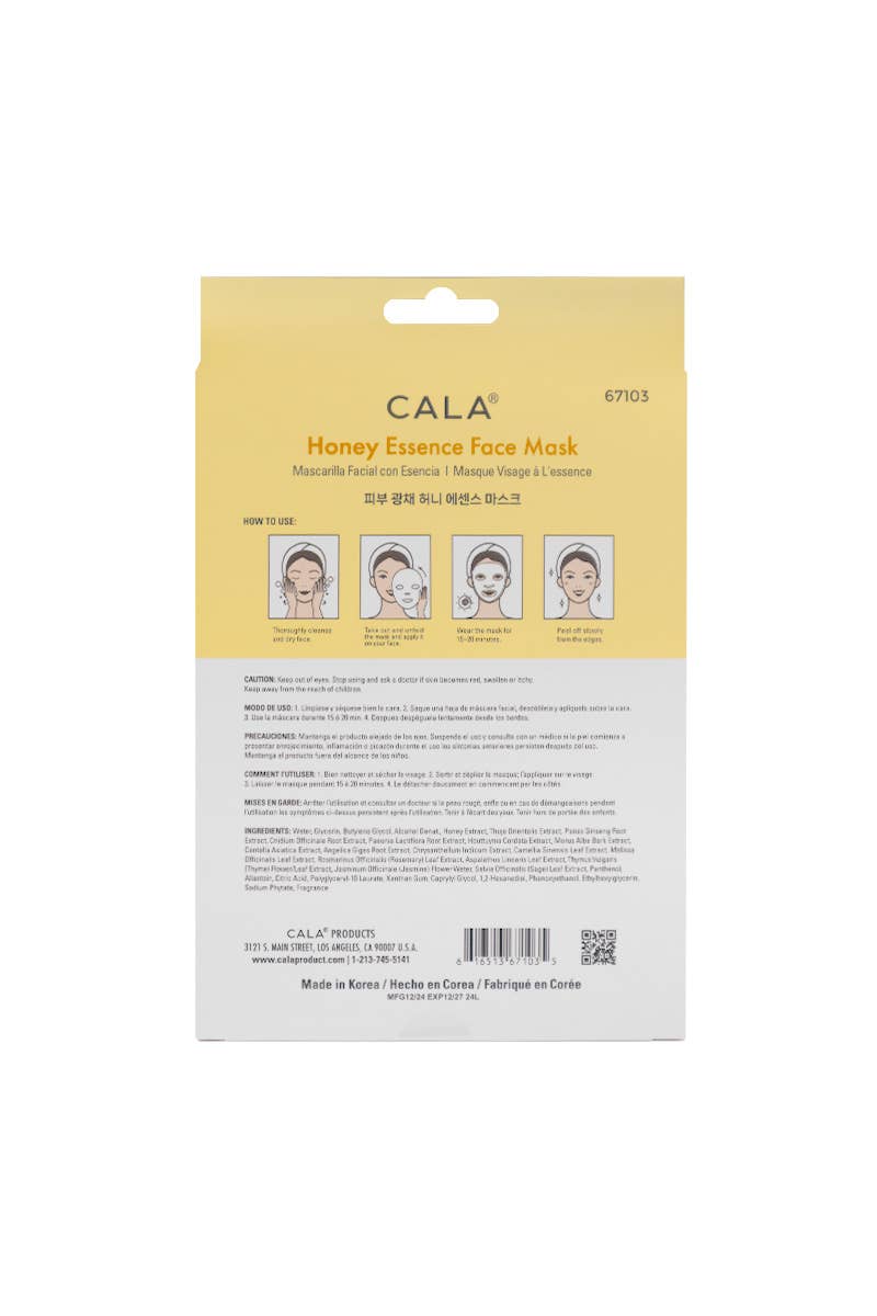 CALA Honey Essence Face Mask Set (5 Sheets)