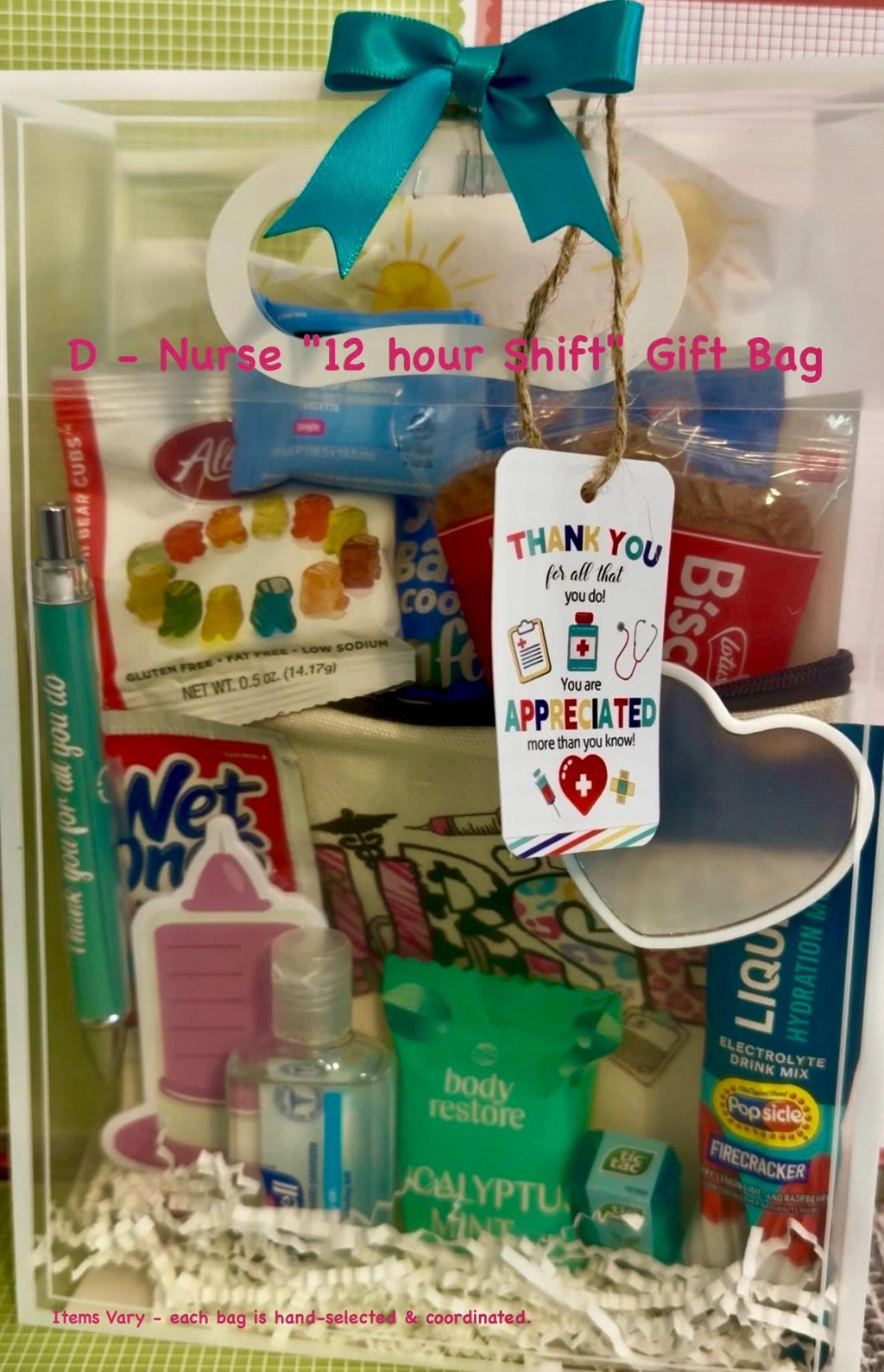 Nurse Graduation Gift Bag | CNA, RN, NP Appreciation Care Package Set