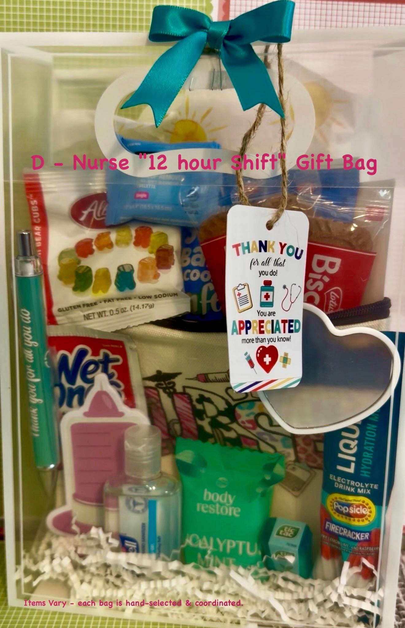 Nurse Graduation Gift Bag | CNA, RN, NP Appreciation Care Package Set